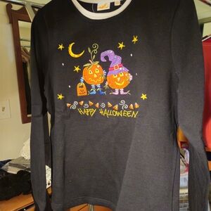 Black Halloween Long Sleeve Shirt